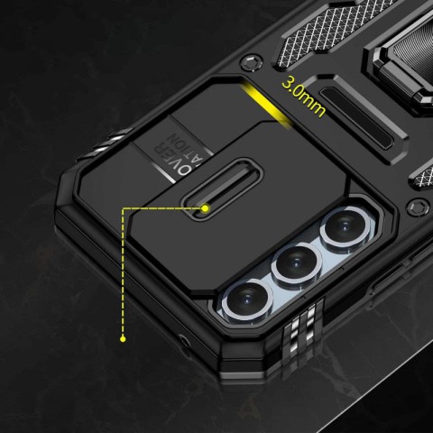 Ударостійкий чохол Camshield Army Ring для Samsung Galaxy A35 / A55 Чорний / Black