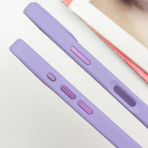 TPU чохол Bonbon Metal Style with MagSafe для Apple iPhone 16 (6.1") Бузковий / Dasheen