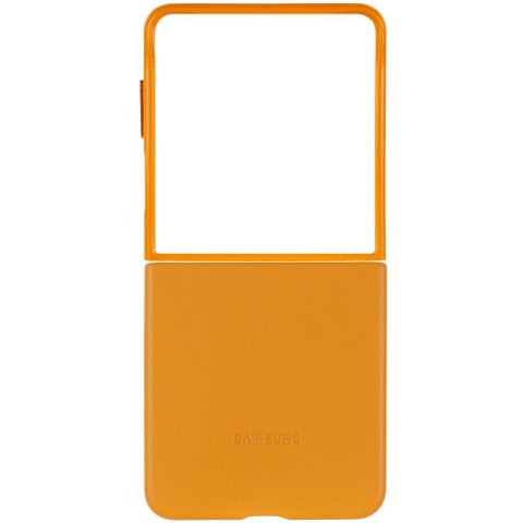 Шкіряний чохол Leather Case (AAA) для Samsung Galaxy Z Flip5 Brown