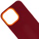 Чохол TPU+PC Bichromatic для Apple iPhone 13 Pro (6.1") Brown burgundy / Orange