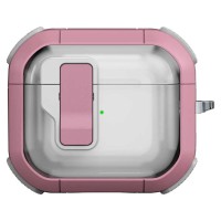 Футляр протиударний Locking Button для навушників Airpods 4 Pink