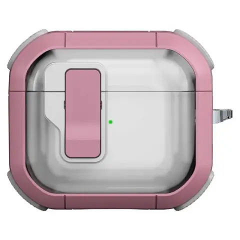 Футляр протиударний Locking Button для навушників Airpods 4 Pink