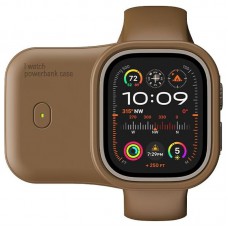 Портативний ЗП Charging Soft Case for Apple Watch 49mm 1200 mAh Brown