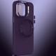 TPU чохол Bonbon Metal Style with MagSafe для Apple iPhone 14 (6.1") Фіолетовий / Dark Purple