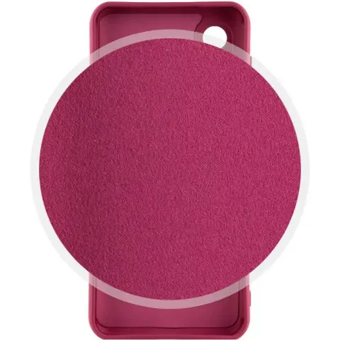 Чохол Silicone Cover Lakshmi Full Camera (A) для Samsung Galaxy A03 Core Бордовий / Marsala