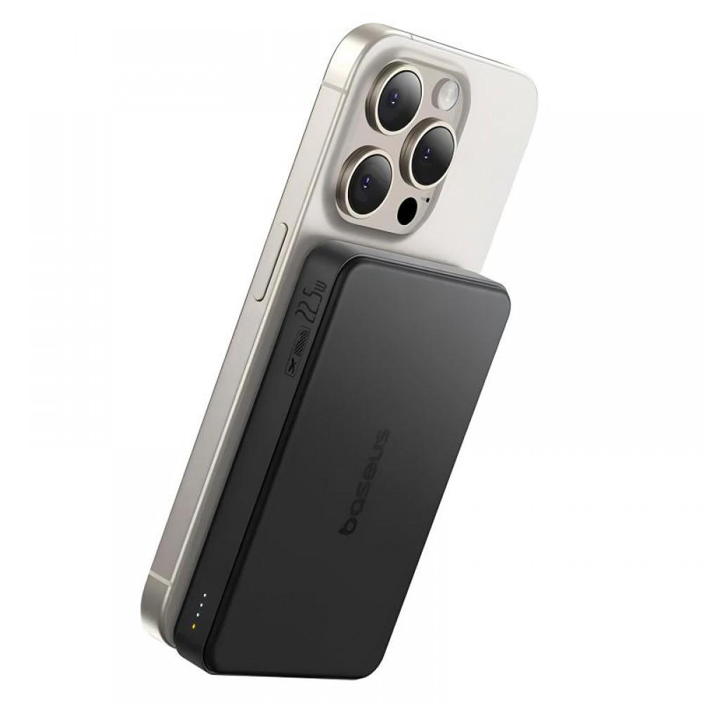 Портативний ЗП Power Bank Baseus Airpow II OS Qi2 22.5W з БЗП 10000 mAh (P10080000) Cosmic Black