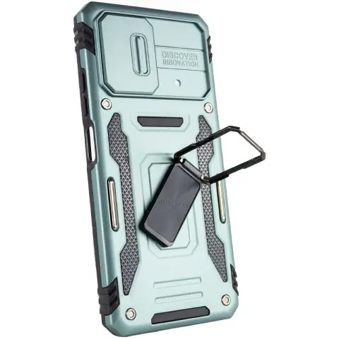 Ударостійкий чохол Camshield Army Ring для Xiaomi Poco X5 Pro 5G / Note 12 Pro 5G Зелений / Light Green