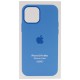Чохол Silicone case (AAA) full with Magsafe and Animation для Apple iPhone 12 Pro Max (6.7") Синій / Capri Blue