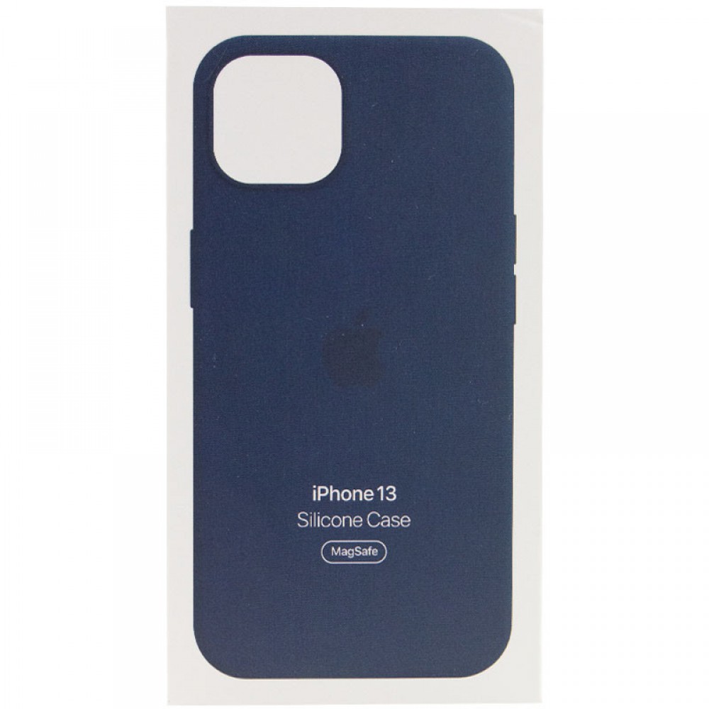 Чохол Silicone case (AAA) with Magsafe and Animation для Apple iPhone 13 (6.1") Синій / Abyss Blue