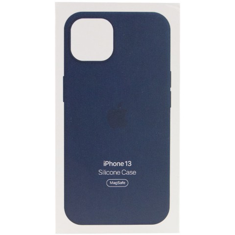 Чохол Silicone case (AAA) with Magsafe and Animation для Apple iPhone 13 (6.1") Синій / Abyss Blue