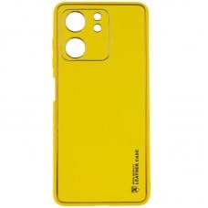 Шкіряний чохол Xshield для Xiaomi Redmi 13C / Poco C65 Жовтий / Yellow