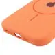 Чохол Silicone Case Full Protective (AA) with MagSafe для Apple iPhone 15 (6.1") Помаранчевий / Papaya