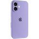 Чохол Silicone Case Full Camera Protective (AA) для Apple iPhone 16 (6.1") Бузковий / Dasheen