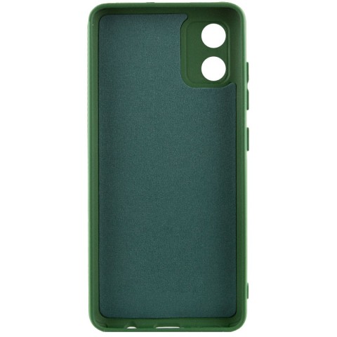 Чохол TPU GETMAN Liquid Silk Full Camera для Motorola Moto E13 Зелений / Dark green