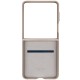 Шкіряний чохол Leather Case (AAA) для Samsung Galaxy Z Flip7 Light Gray