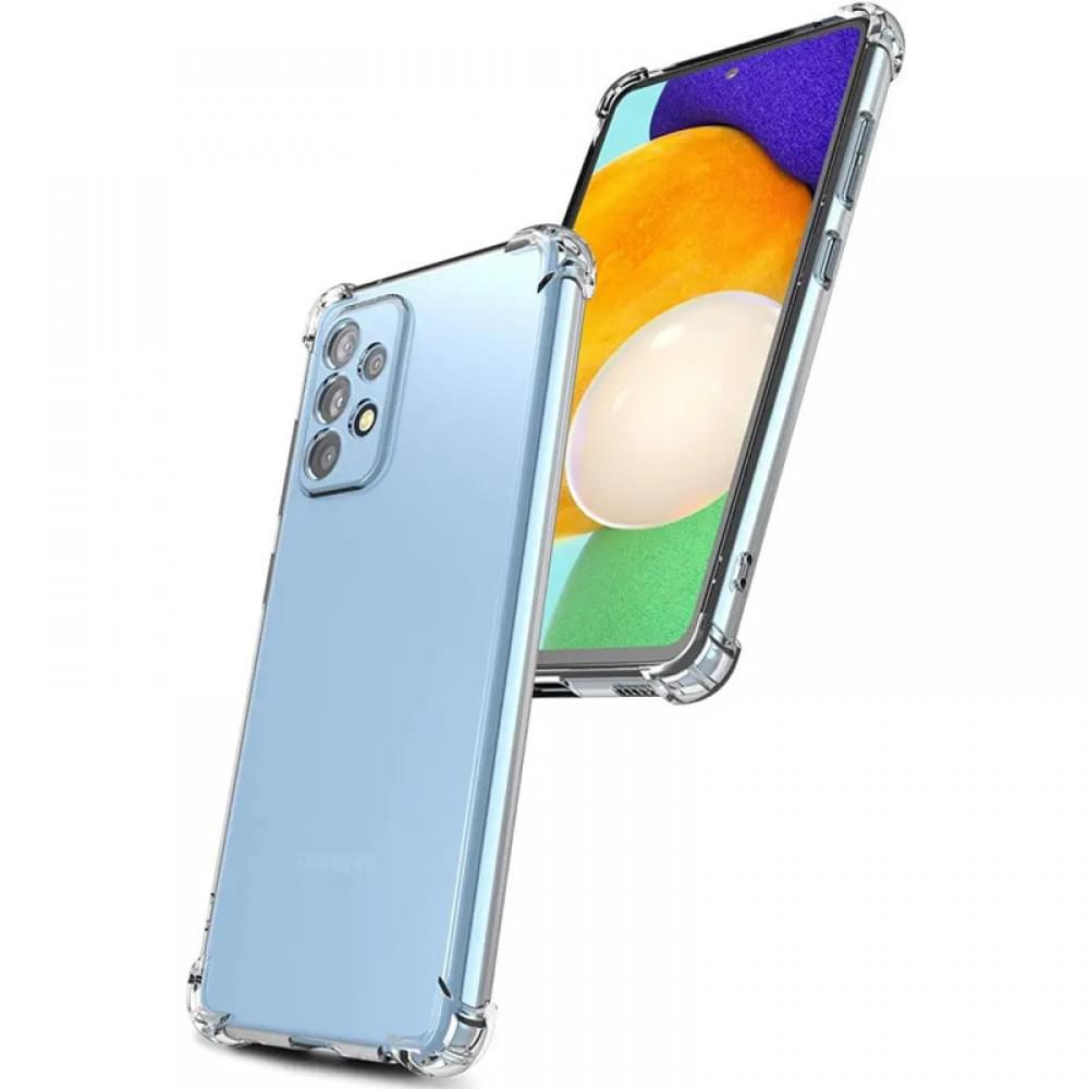 TPU чохол GETMAN Ease logo посилені кути Full Camera для Samsung Galaxy A52 4G / A52 5G / A52s Безбарвний (прозорий)