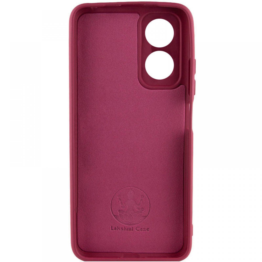 Чохол Silicone Cover Lakshmi Full Camera (A) для Oppo A17 Бордовий / Marsala
