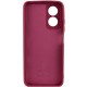 Чохол Silicone Cover Lakshmi Full Camera (A) для Oppo A17 Бордовий / Marsala