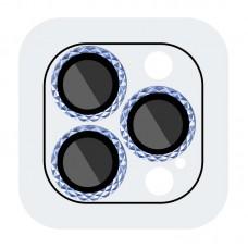 Захисне скло Metal Shine на камеру (у упак.) для Apple iPhone 13 Pro / 13 Pro Max Блакитний / Sierra Blue