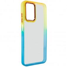Чохол TPU+PC Fresh sip series для Xiaomi Redmi Note 12 4G Бірюзовий / Помаранчевий