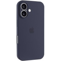 Чохол Silicone Case Full Camera Protective (AA) для Apple iPhone 16 (6.1") Темно-синій / Midnight blue