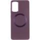 TPU чохол Bonbon Metal Style with MagSafe для Samsung Galaxy S23 FE Бордовий / Plum