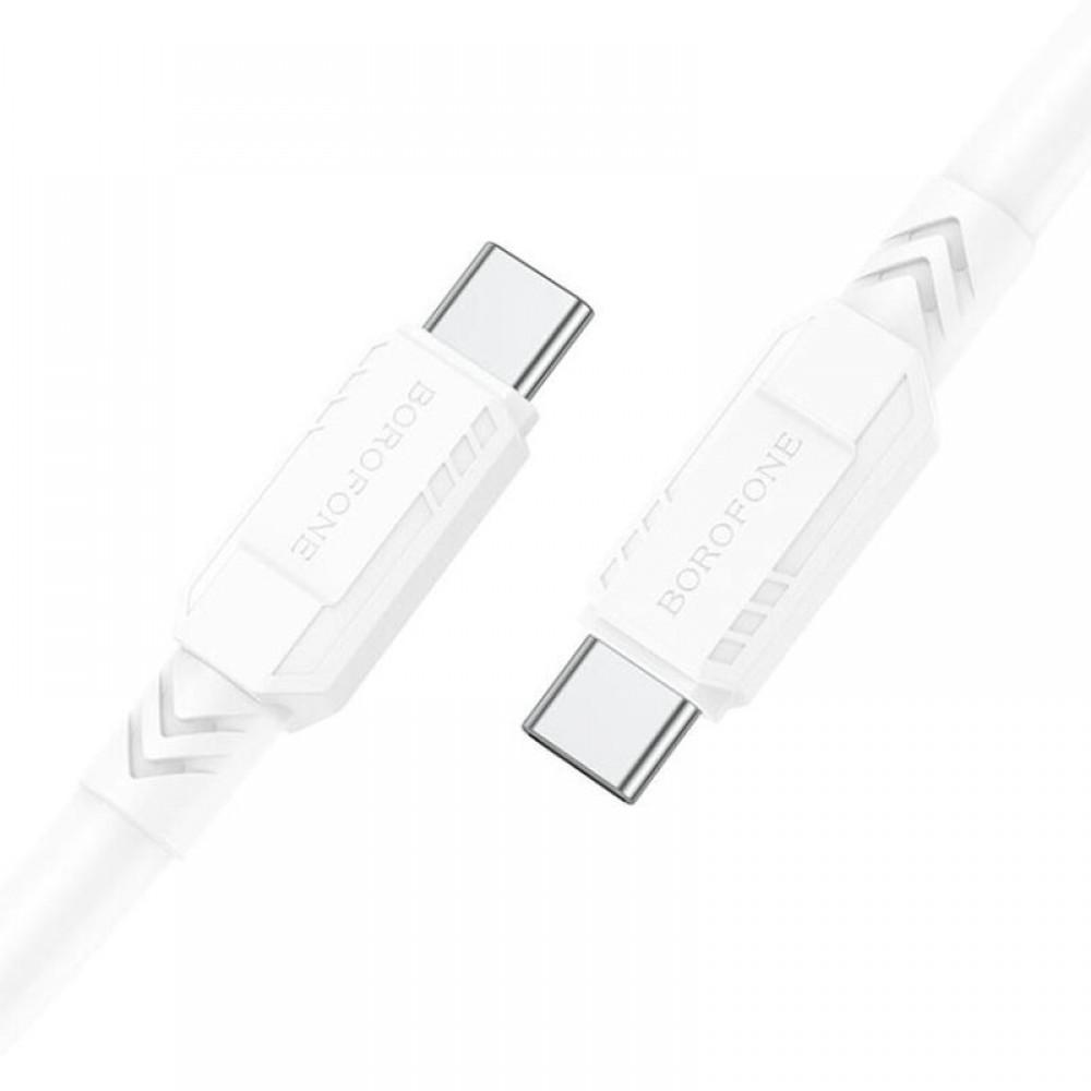 Дата кабель Borofone BX81 Type-C to Type-C 60W (1m) Білий