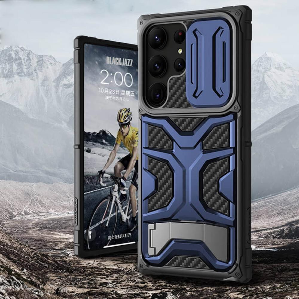TPU+PC чехол Nillkin CamShield Adventurer Pro (шторка на камеру) для Samsung Galaxy S23 Ultra