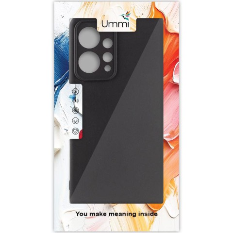 Чохол Silicone Cover Ummi Lakshmi Full Camera (AA) для Xiaomi Redmi Note 12 4G Чорний / Black