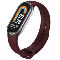 Силіконовий ремінець для Xiaomi Mi Band 8/9 Бордовий / Plum