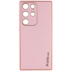 Шкіряний чохол Xshield для Samsung Galaxy S23 Ultra Рожевий / Pink