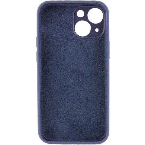 Чохол Silicone Case Full Camera Protective (AA) для Apple iPhone 13 (6.1") Темно-синій / Midnight blue