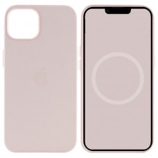 Чохол Silicone case (AAA) with Magsafe and Animation для Apple iPhone 15 Pro Max (6.7") Рожевий / Light pink