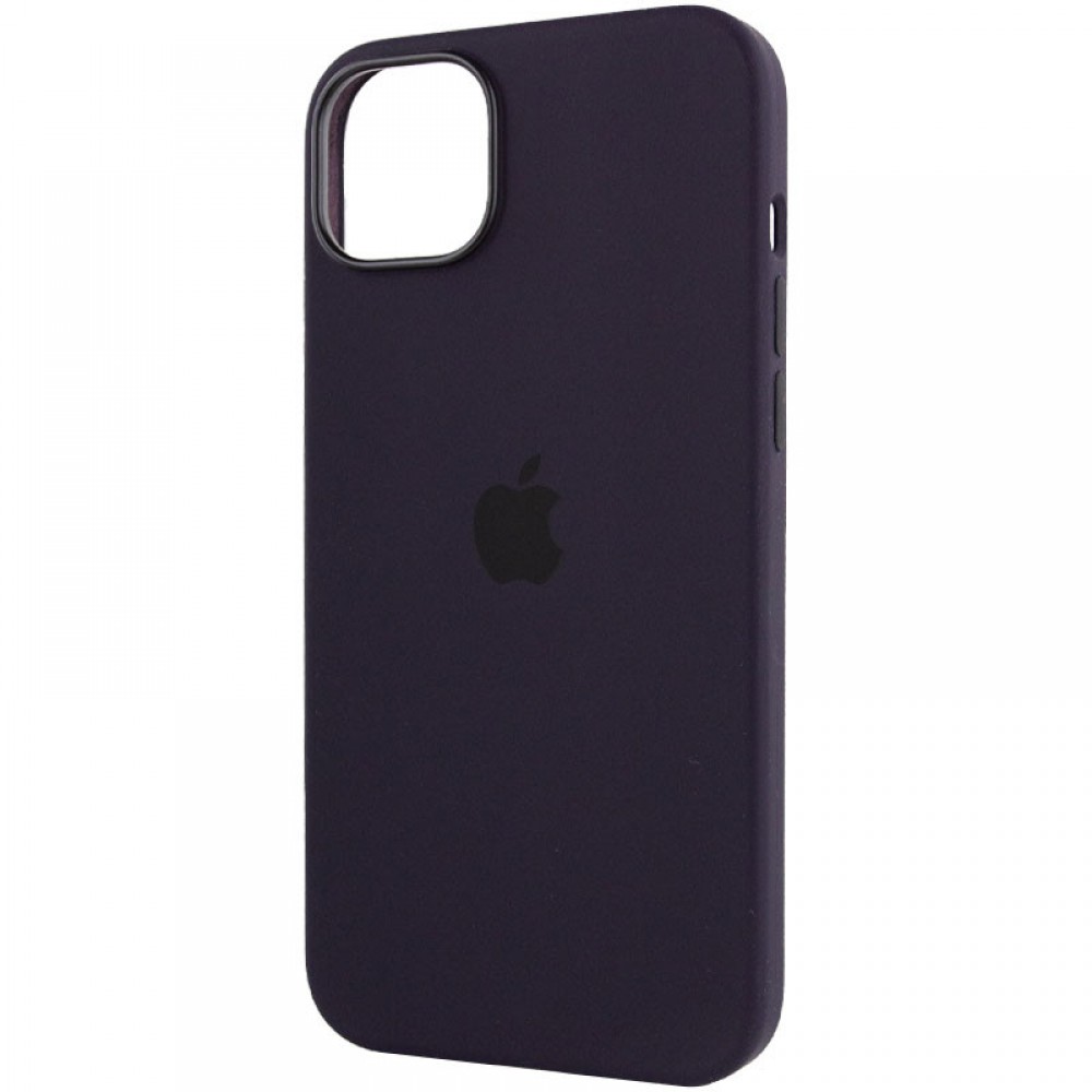 Чохол Silicone case (AAA) with Magsafe для Apple iPhone 14 Pro (6.1") Фіолетовий / Elderberry