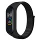 Ремінець Nylon New для Xiaomi Mi Band 3/4/5/6/7 Black