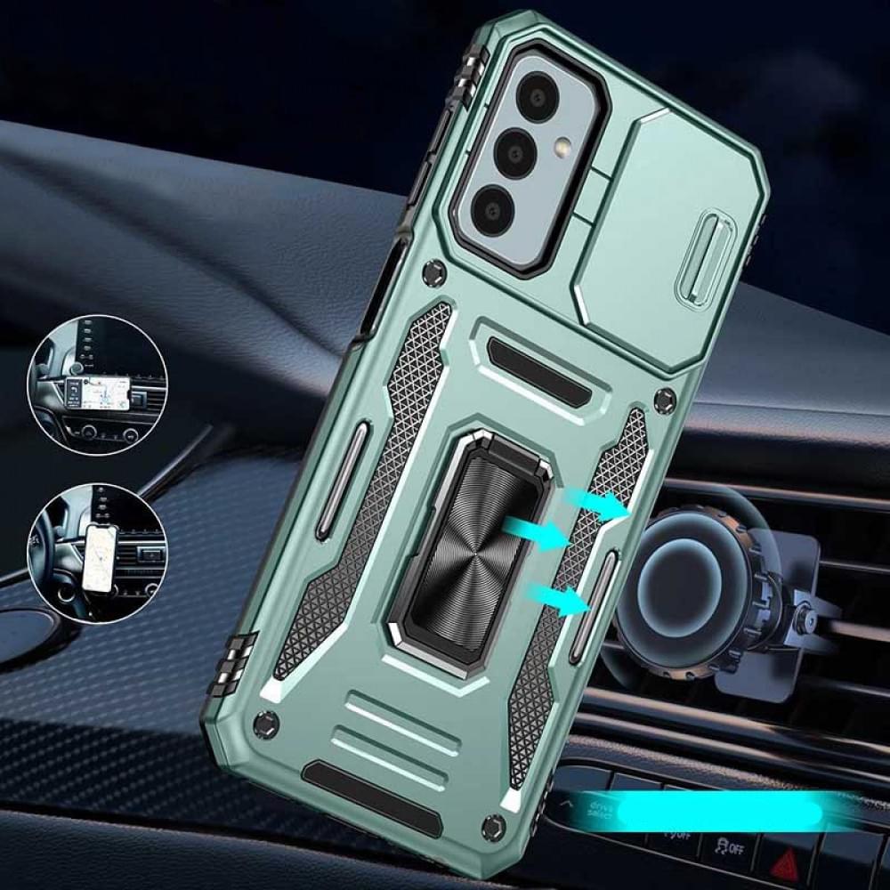 Ударостійкий чохол Camshield Army Ring для Samsung Galaxy A25 5G Зелений / Light Green