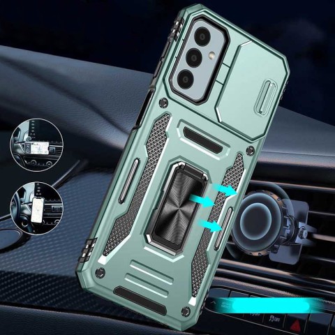 Ударостійкий чохол Camshield Army Ring для Samsung Galaxy A25 5G Зелений / Light Green