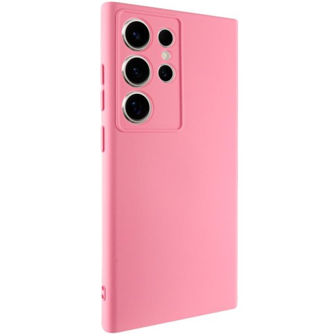 Чохол TPU GETMAN Liquid Silk Full Camera для Samsung Galaxy S24 Ultra Рожевий / Pink