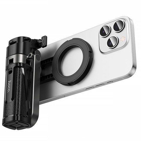 Монопод для селфі Hoco K27 Pro magnetic трипод + знімний BT пульт Black