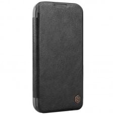 Кожаный чехол-книжка Nillkin Qin Prop для Apple iPhone 16 Pro Max (6.9")
