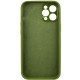 Чохол Silicone Case Full Camera Protective (AA) NO LOGO для Apple iPhone 12 Pro Max (6.7") Зелений / Dark Olive