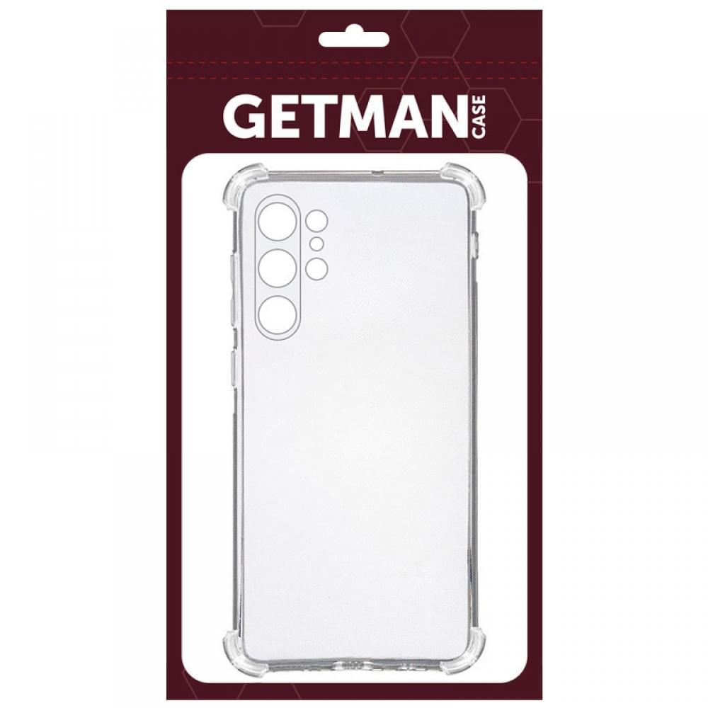 TPU чохол GETMAN Ease logo посилені кути Full Camera для Samsung Galaxy S24 Ultra Безбарвний (прозорий)