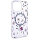 TPU+PC чохол Clear Garden with MagSafe для Apple iPhone 16e (6.1") Cherry Petal