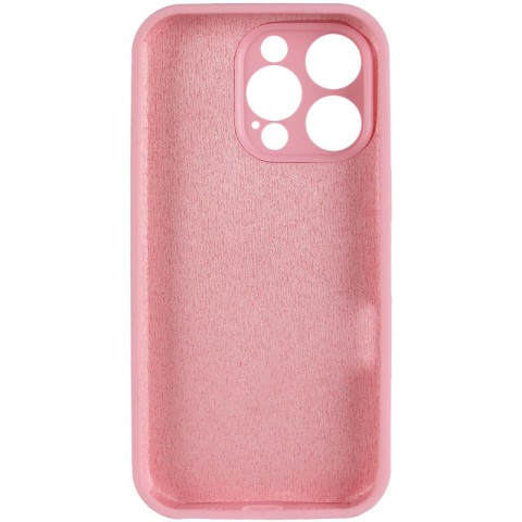 Чохол Silicone Case Full Camera Protective (AA) для Apple iPhone 14 Pro Max (6.7") Рожевий / Light pink