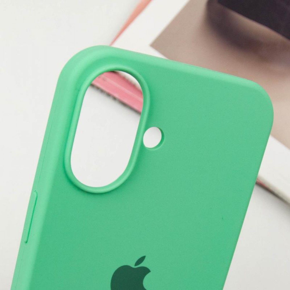 Чохол Silicone Case Full Protective (AA) для Apple iPhone 16 (6.1") Зелений / Spearmint