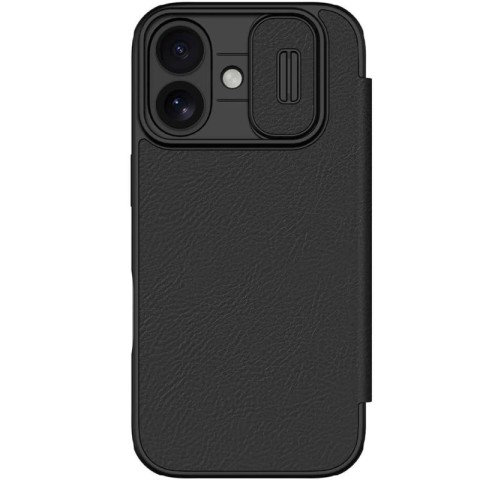 Шкіряний чохол-книжка Nillkin Qin Pro Camshield для Apple iPhone 17 (6.3") Black