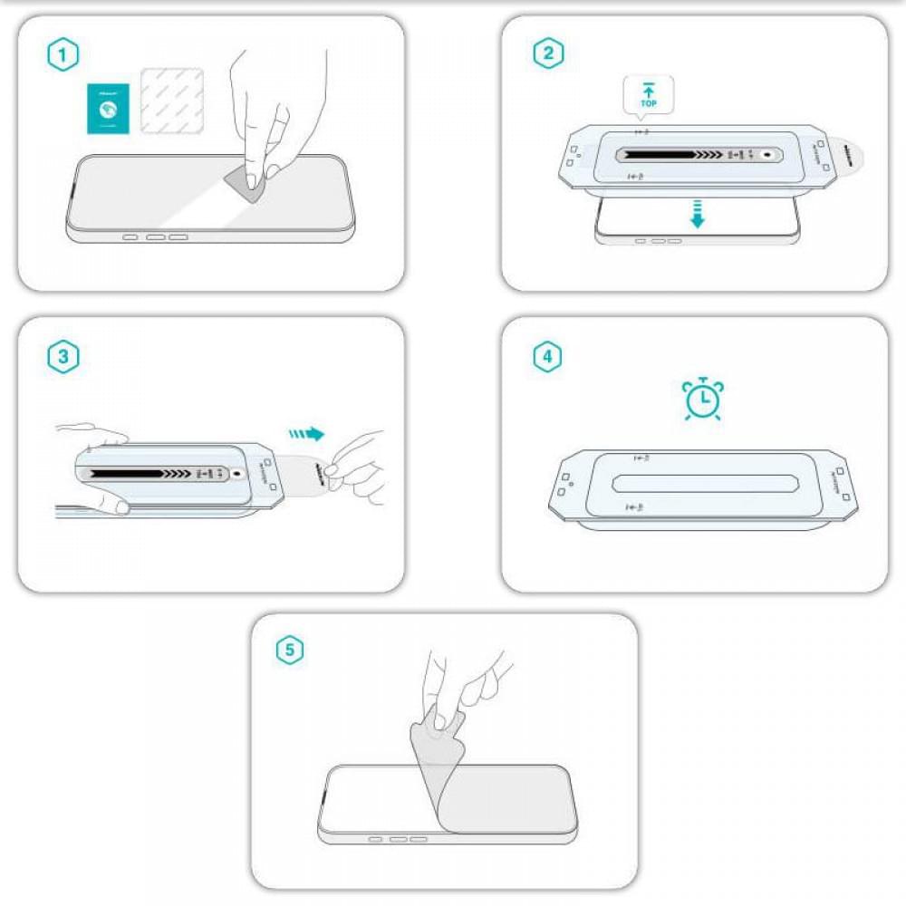 Захисне скло Nillkin (CP+PRO) для Apple iPhone 16 (6.1") (+ аплікатор) Чорний