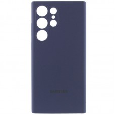 Чохол Silicone Cover Lakshmi Full Camera (AAA) with Logo для Samsung Galaxy S25 Ultra Темно-синій / Midnight blue
