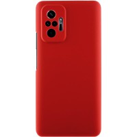 Чохол TPU GETMAN Liquid Silk Full Camera для Xiaomi Redmi Note 10 Pro / 10 Pro Max Червоний / Dark Red