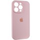 Чохол Silicone Case Full Camera Protective (AA) для Apple iPhone 15 Pro Max (6.7") Рожевий / Chalk Pink